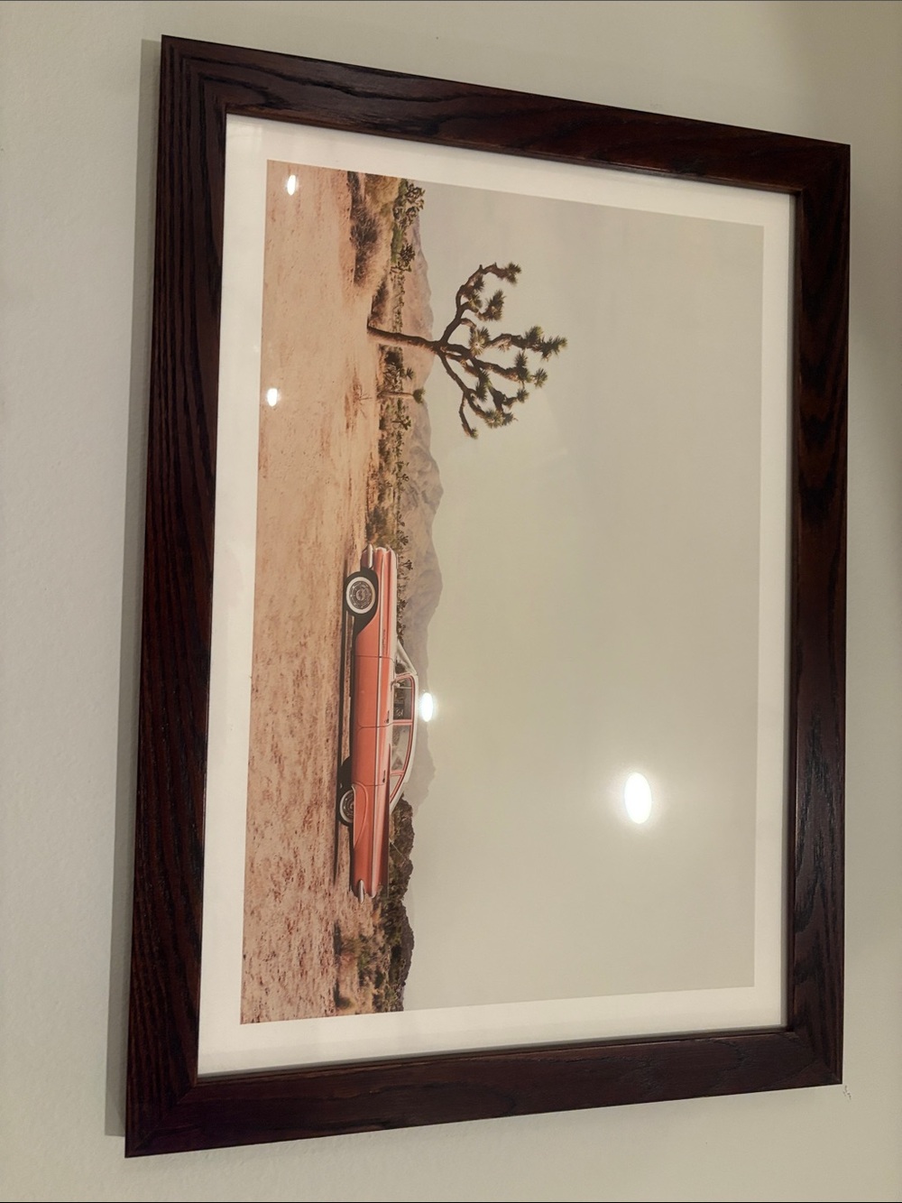 Urban Outfitters Desert Car Print - Orange, Brown, Cream